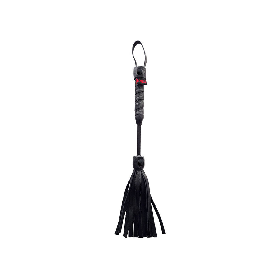 Rouge Mini Flogger - Vegan Leather - In Black