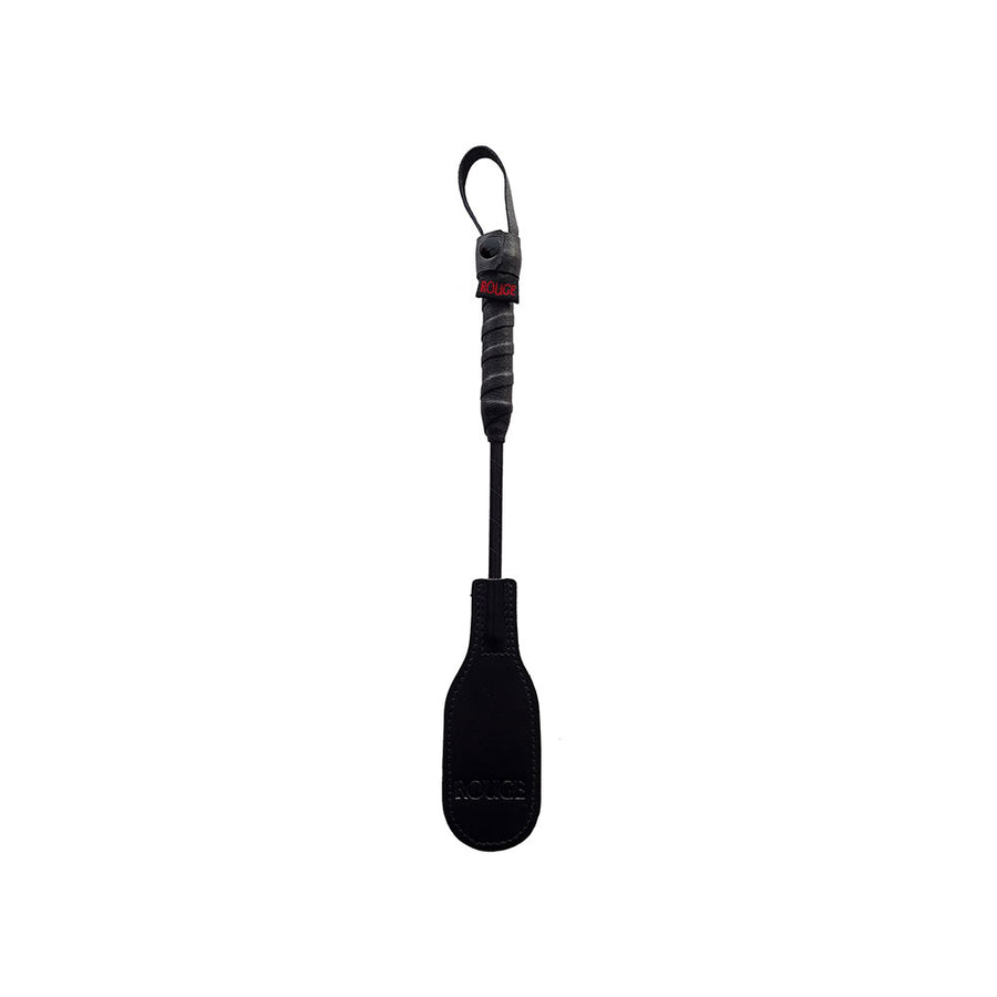 Rouge Mini Oval Crop - Vegan Leather - In Black