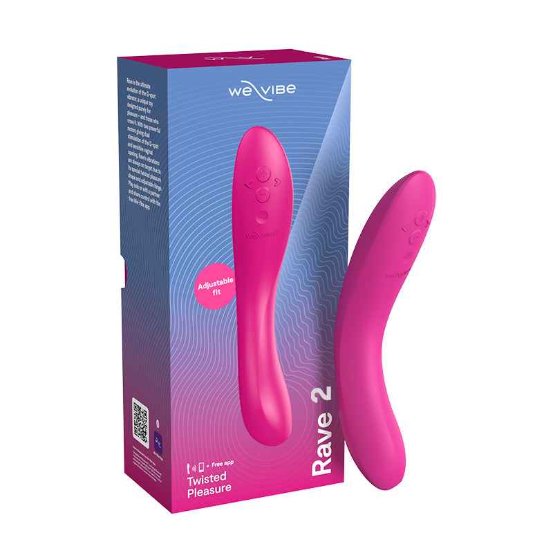 WE-VIBE Rave 2 Fuchsia Waterproof G-SPOT Vibe W/ App Connection 