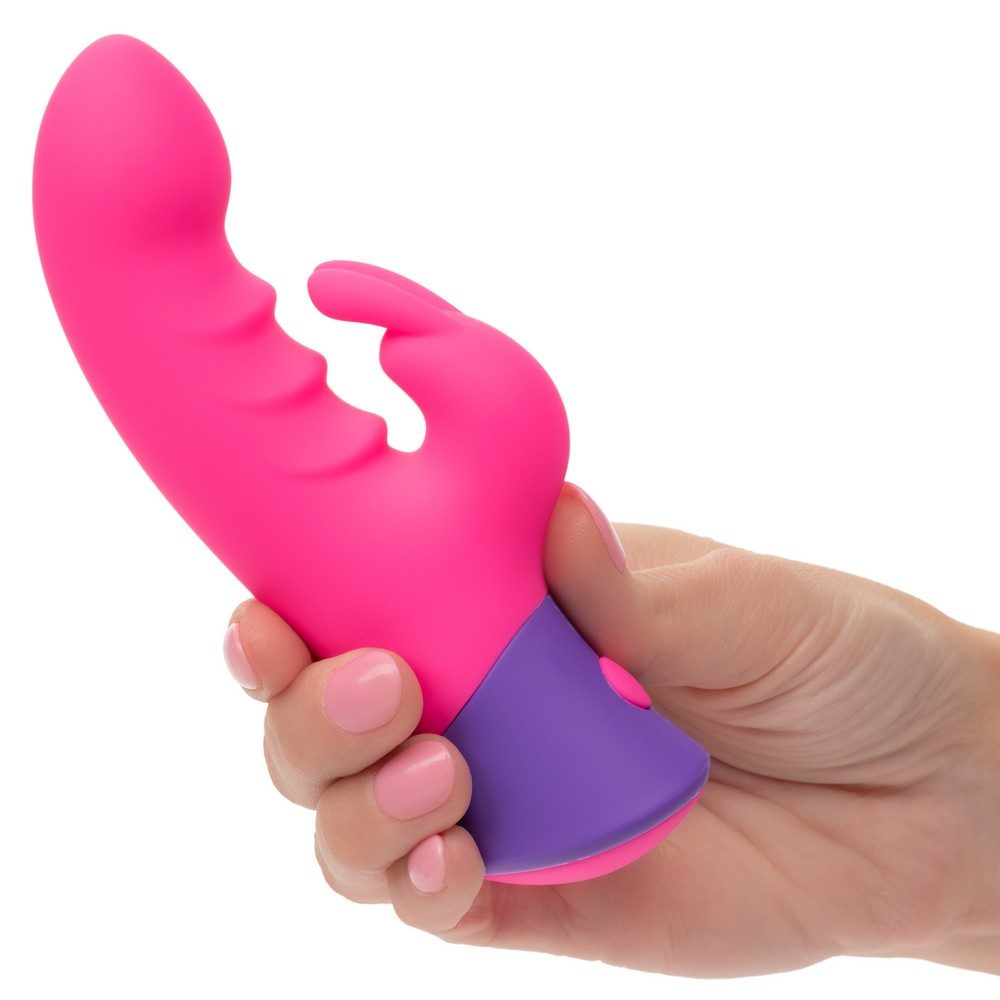 Rave Bunny displayed in hand at left angle