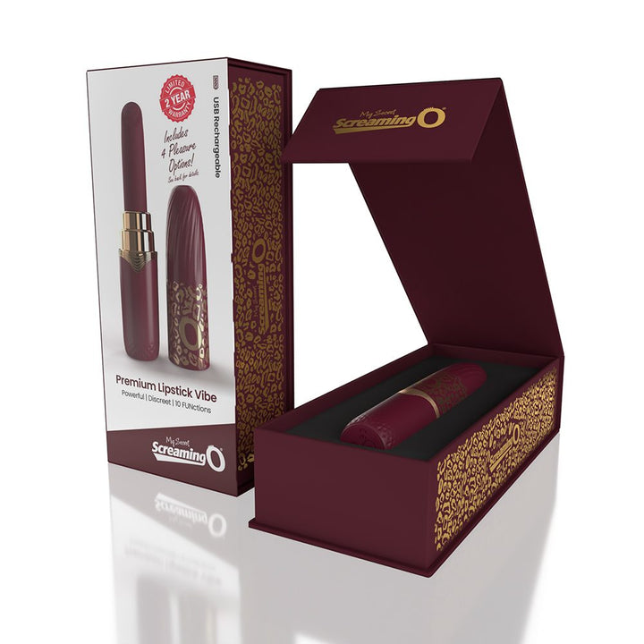 Screaming O Premium Lipstick Vibe W/ 4 Interchangeable Tips Open box