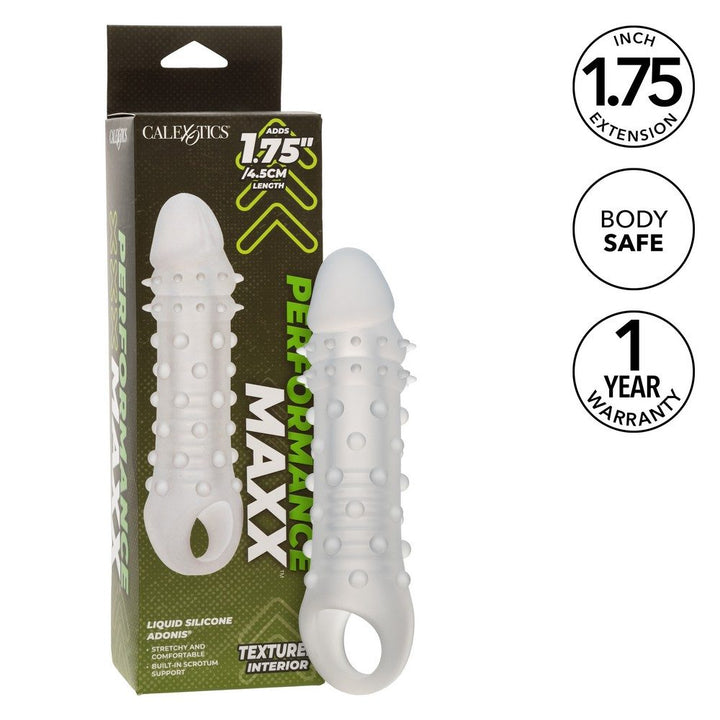 Performance Maxx Liquid Silicone Adonis Textured Extension Details