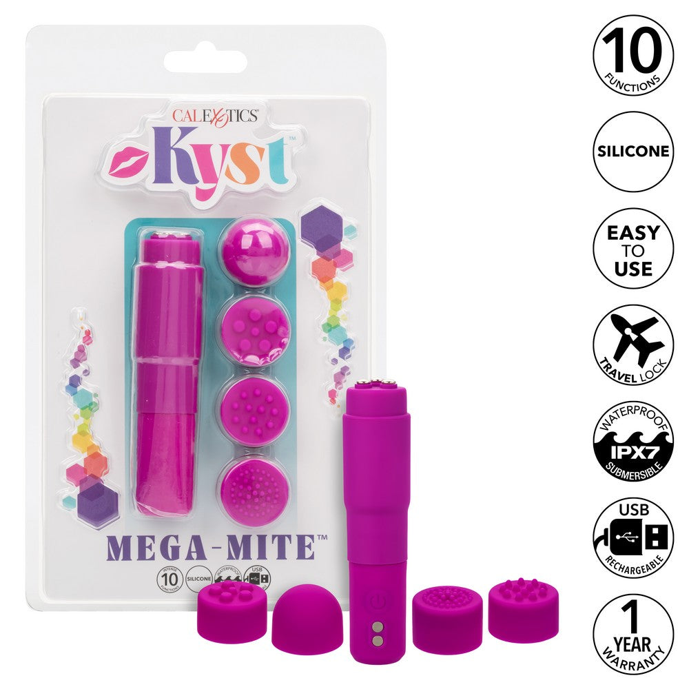 Kyst Mega-Mite Rocket Style Clitoral Vibrator in Pink Details