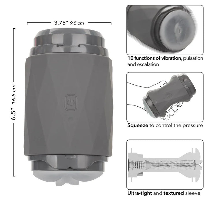 Milk Master™ Vibro Squeeze measurements and features. 