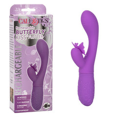 Butterfly Kiss Flutter Rechargeable Silicone Vibrator Purple Colour