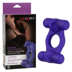 Triple Orgasm Enhancer Rechargeable Ring With Box