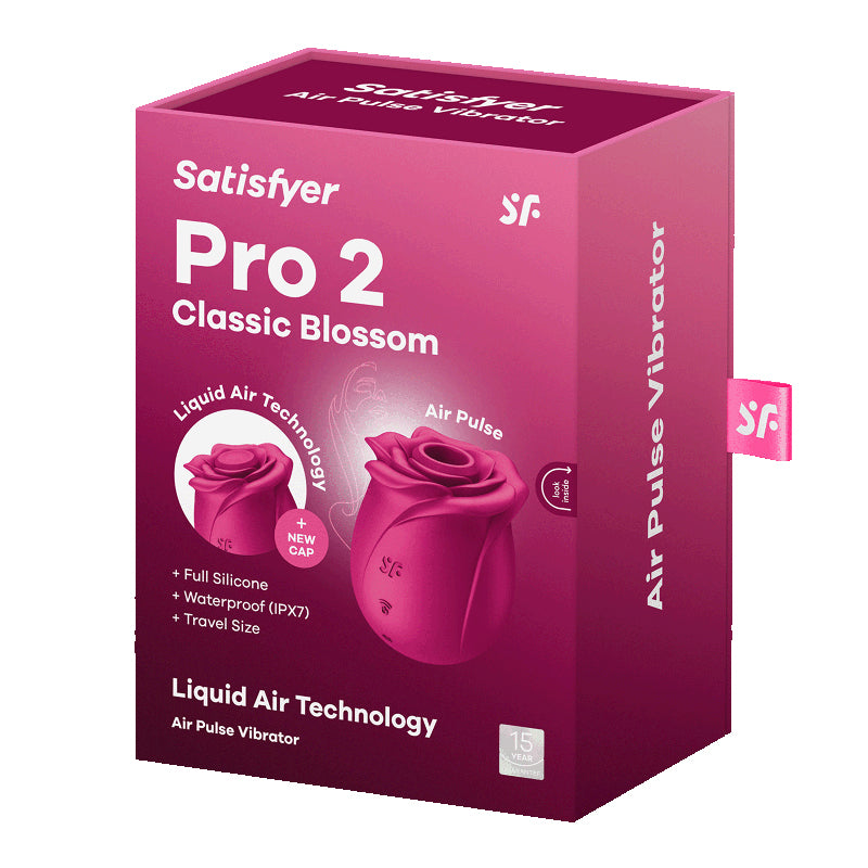 Satisfyer Pro 2 Classic Blossom Vibrator in the Box