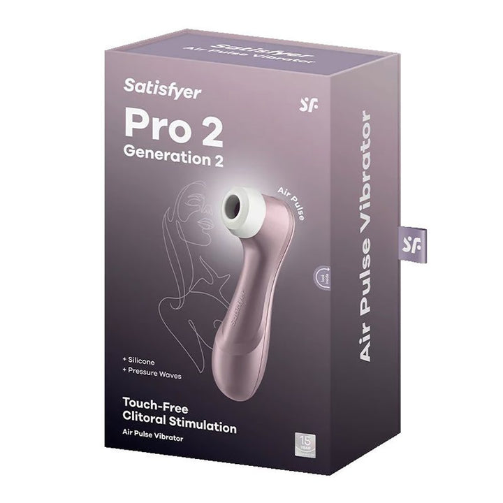 Satisfyer Pro 2 Gen 2 Air Pulse & Pressure Waves Vibrator product box