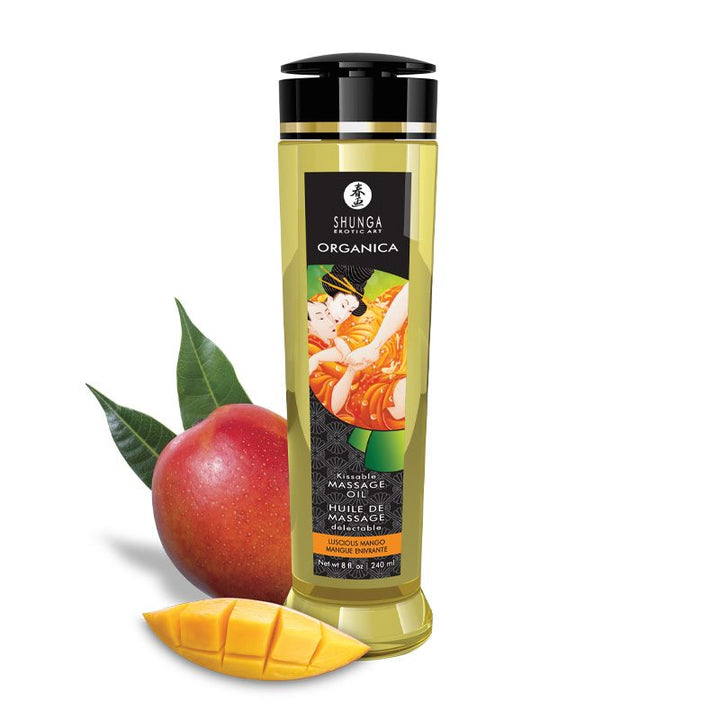 Shunga Natural Massage Oil 8 oz - Mango Scent