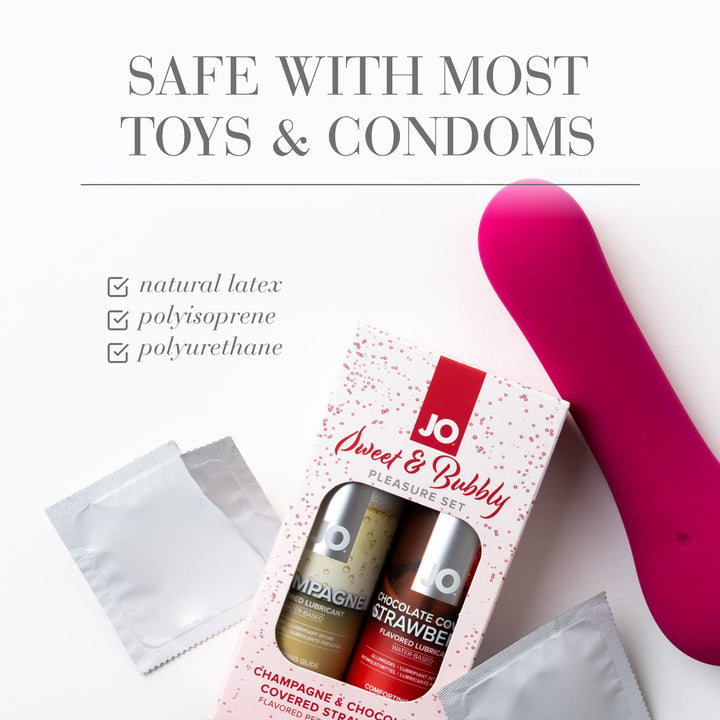 JO Sweet & Bubbly 2oz Water-Based Lubricants Toy Safe
