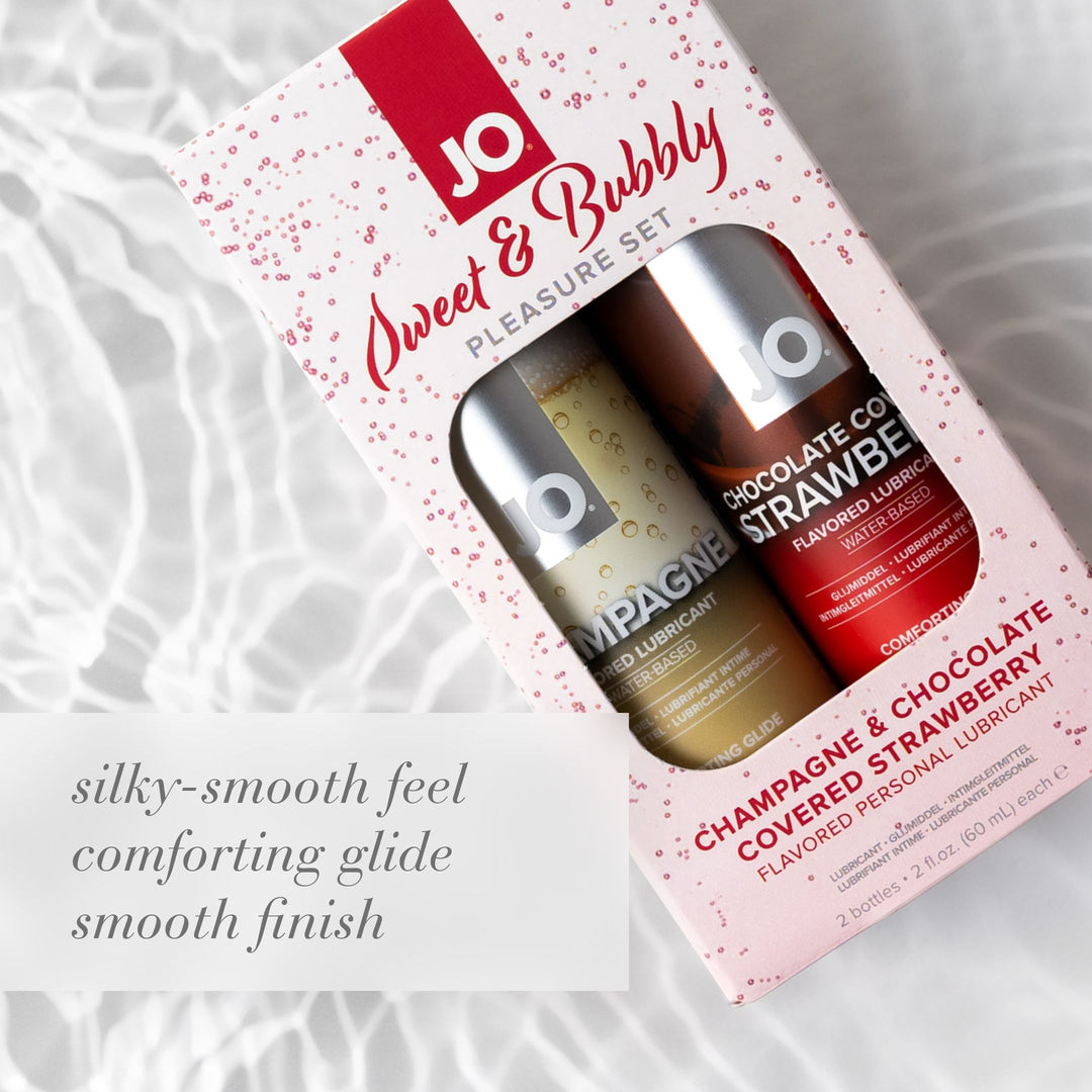 JO Sweet & Bubbly 2oz Water-Based Lubricant 2 Bottle Set