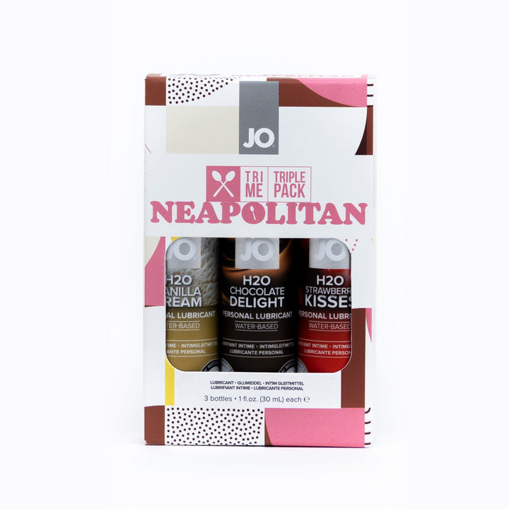 JO Neapolitan FLAVOURS Lubricant 1oz - Close-Up