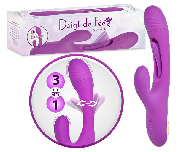 Touch of MAGIC Rabbit  - Doigt de Fée - 3-In-1 Stimulator