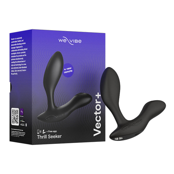 We-Vibe Vector + Prostate & Perineum Stimulator in Black with Box