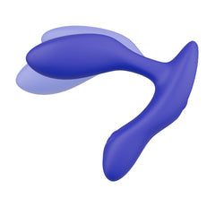 We-Vibe Vector + Prostate & Perineum Stimulator in Blue Poseable