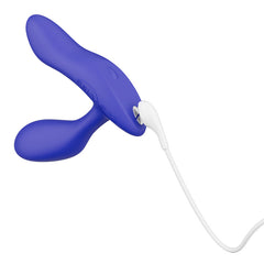 We-Vibe Vector + Prostate & Perineum Stimulator in Blue Charging