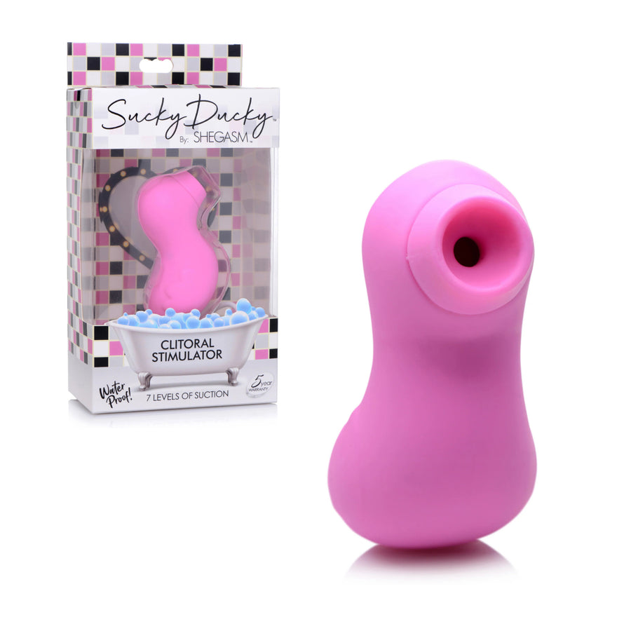 Sucky Ducky Pink Clitoral Suction Waterproof Vibrator