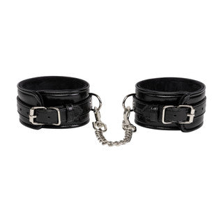 back view of luxury ankle cuffs