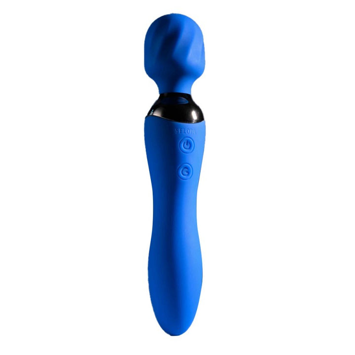 Selopa Blue Belle Double-Ended G-Spot Wand Out of Box