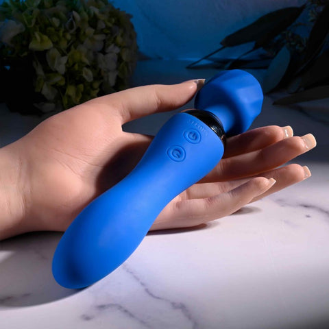 Selopa Blue Belle Double-Ended G-Spot Wand In Hand