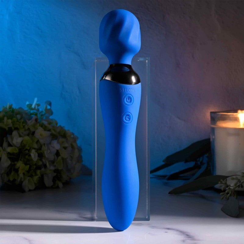 Selopa Blue Belle Double-Ended G-Spot Wand Sexy Lighting