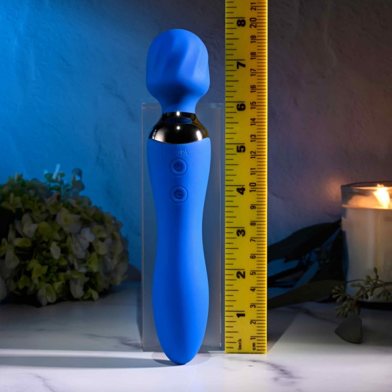 Selopa Blue Belle Double-Ended G-Spot Wand Measured