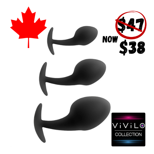 Anal Training Kit 3 Piece Silicone Cul-De-Sac Plugs