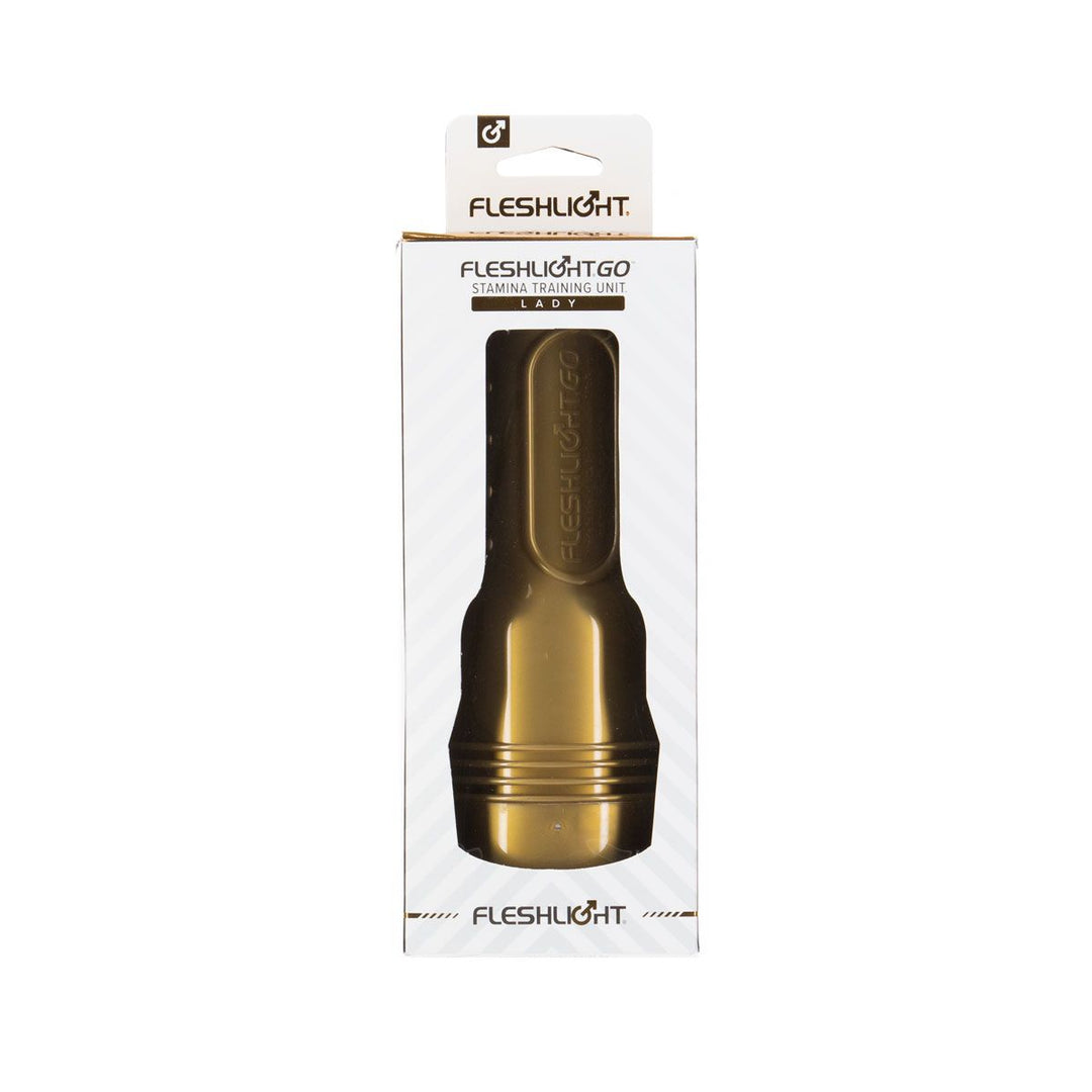 Fleshlight GO Stamina Training Unit Travel Size front of packaging.