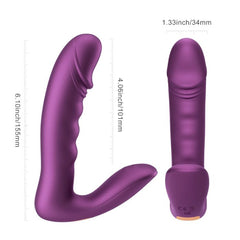 Rora 2 App Control Pressure Sense Rotating Vibrator dimensions