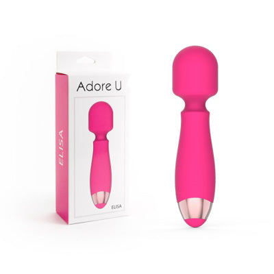 ELISA Rechargeable Palm Pal WAND in Fuchsia Silicone