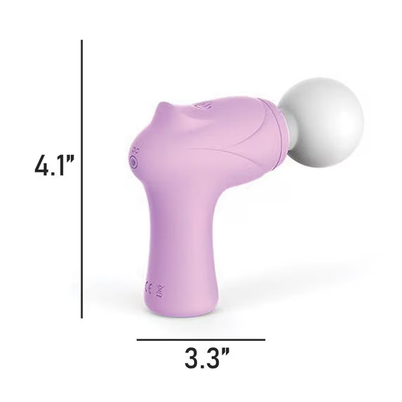 Wild Pop Pocket Purr Massager in Lavender Dimensions