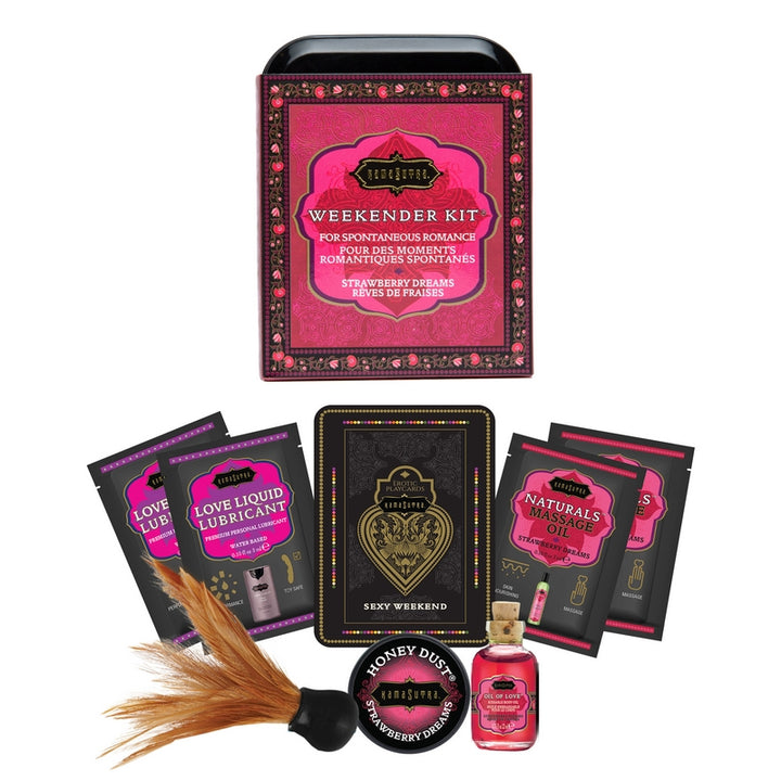 Kama Sutra WEEKENDER KI, Romantic EROTIC Weekend TRAVEL SIZE Products, Strawberry Dreams