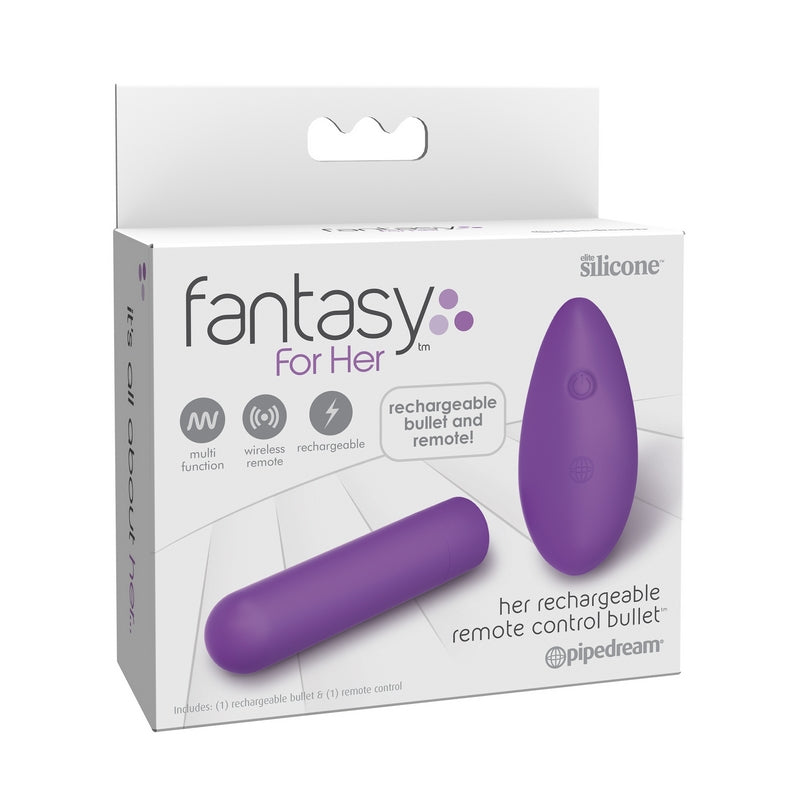 Fanttasy for her Rechargeable Bullet Vibrator W/ Remote in box