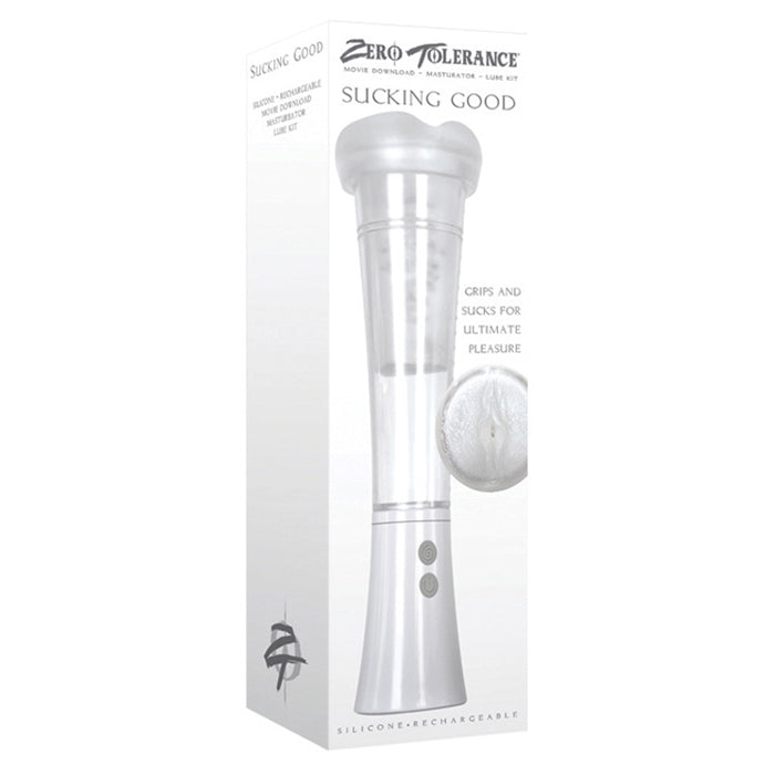 SUCKING GOOD Zero Tolerance Rechargeable Masturbator and Pump - Movie Download - Masturbators / Strokers - Sexessories Parksville