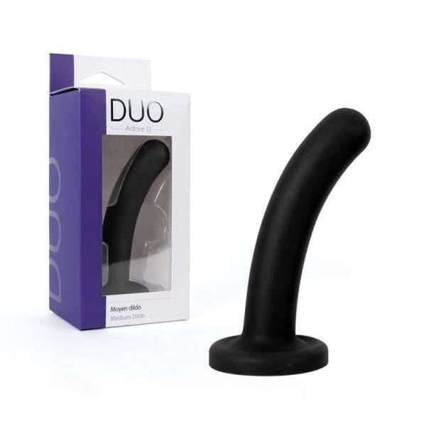 Adore U Duo Smooth Curved Silicone Dildo W/ Suction Cup - 3 Sizes - Dildo / Dong - Sexessories Parksville