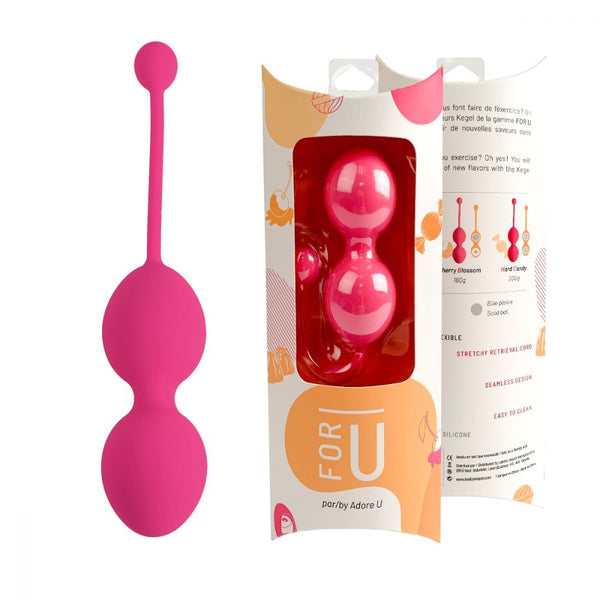 Adore U For U Pink Silicone Kegel Weighted Exercisers - Training System - Kegel Trainers - Sexessories Parksville