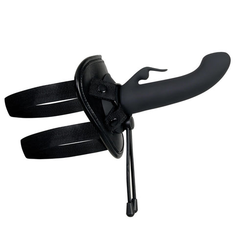Evolved Heavenly Harness Rechargeable Vibrating Strap-On Set - Strap-On Harness Set w/ Dildo - Sexessories Parksville