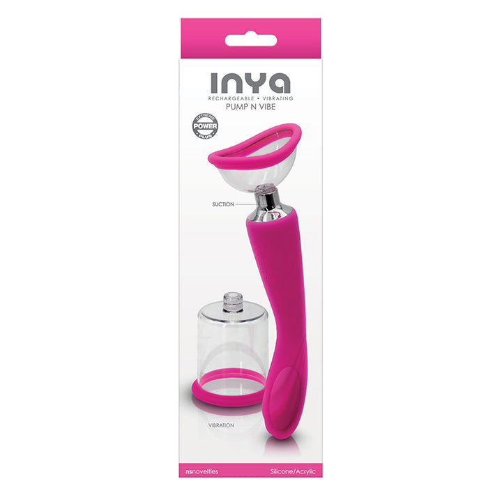 Inya Dual Power Plus Pump and Vibrating G-Spot Wand - Dual Stimulation Vibrator - Sexessories Parksville