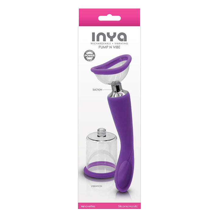 Inya Dual Power Plus Pump and Vibrating G-Spot Wand - Dual Stimulation Vibrator - Sexessories Parksville