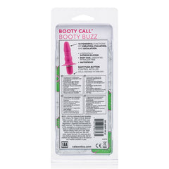 booty call booty buzz easy-to-use anal plug back of packaging