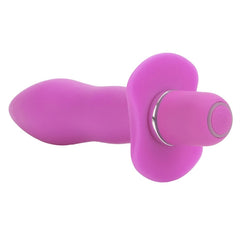 Booty rocket pink vibrating anal plug one-button control