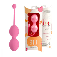 Adore U For U Pink Silicone Kegel Weighted Exercisers - Training System - Kegel Trainers - Sexessories Parksville