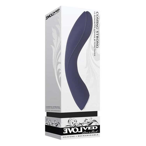 Evolved Coming Strong rechargeable silicone g-spot vibrator