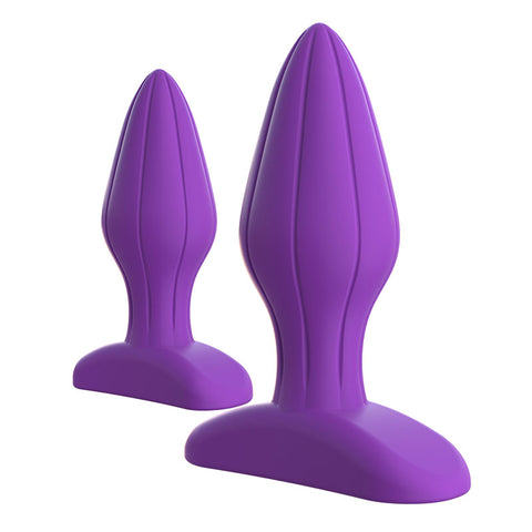 Fantasy For Her - designer set of 2 anal love plugs in purple