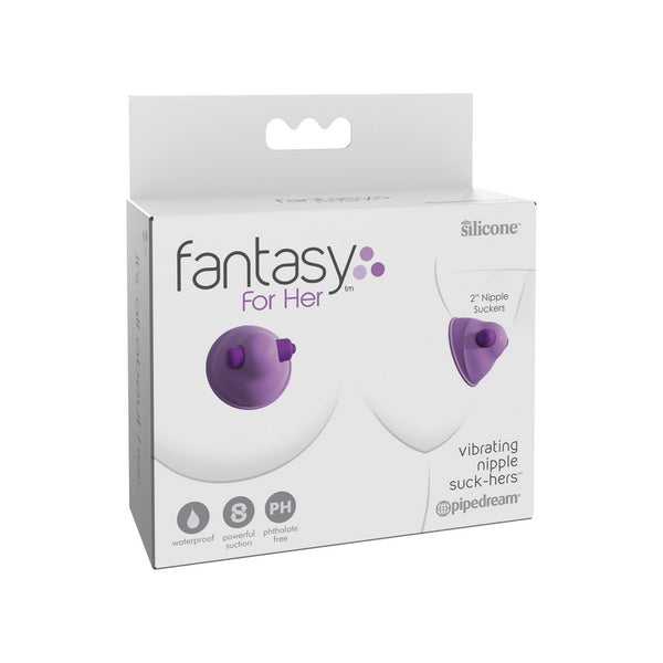 Fantasy For Her - vibrating nipple suckers in packaging