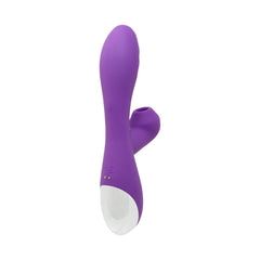 G Force Echo silicone rabbit vibrator in purple