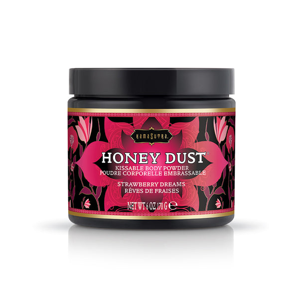 Kama Sutra Honey Dust Kissable Body Powder 6oz - Five Tempting Flavours