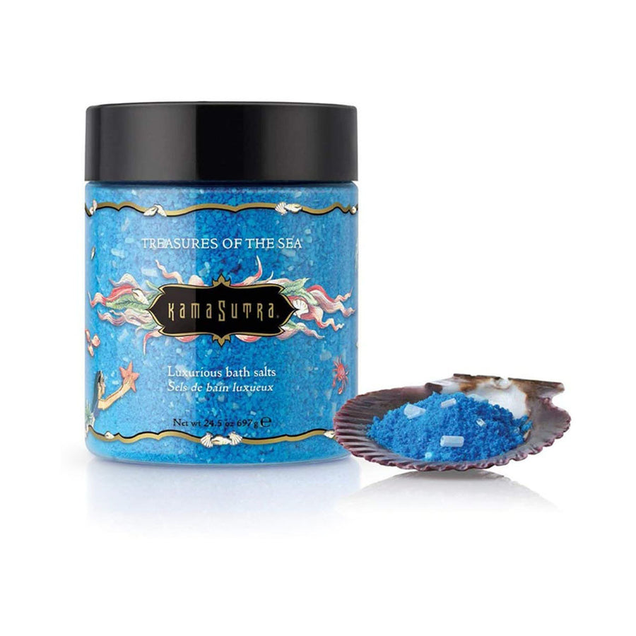 Kama Sutra luxury bath salts includes shell scoop