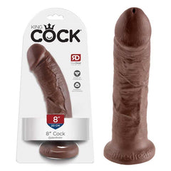 King cock 8 inch dildo in brown