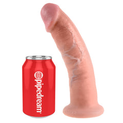 King cock 9 inch dildo compared to a pop can